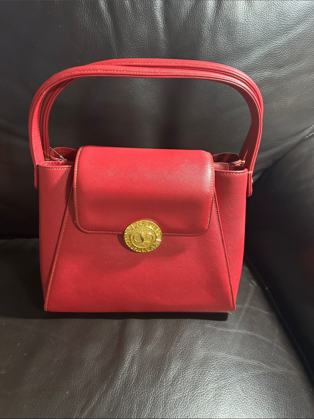 Valentino Garavani red color, handbag , no strap , good condition